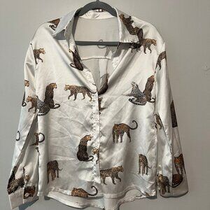 Silky Leopard Blouse